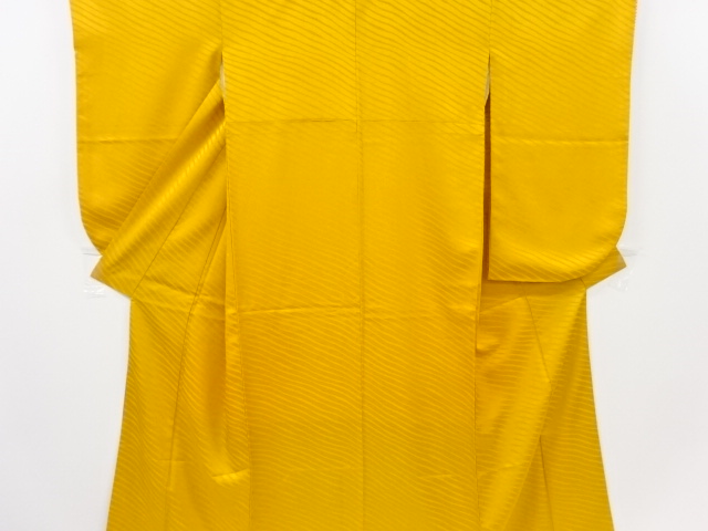 斜め縞模様織出し二尺袖着物